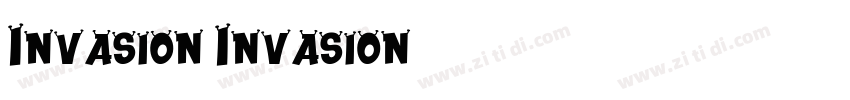 Invasion Invasion字体转换